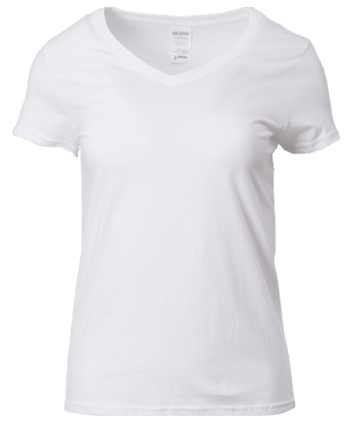 Gildan 63V00L Softstyle Ladies V-Neck T-Shirt - 150gm - Gildan.my