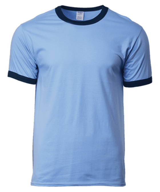 Gildan 76600 Unisex Ringer Premium Cotton T-Shirt - 180gm - Gildan.my