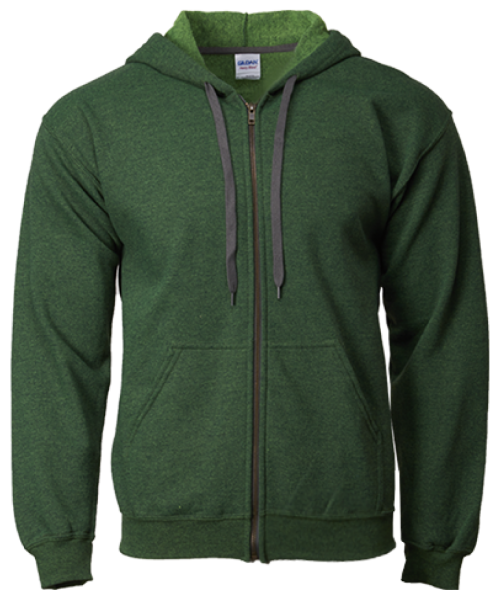 Gildan 18700 Unisex Vintage Full Zip Hooded Sweatshirt – 270gm – Gildan.my