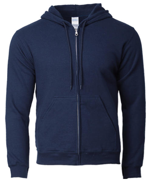 Gildan 88600 Unisex Full Zip Hooded Sweatshirt – 285gm – Gildan.my